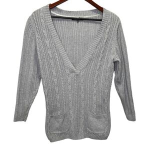Addition Elle Cable Knit Vneck Sweater Size X